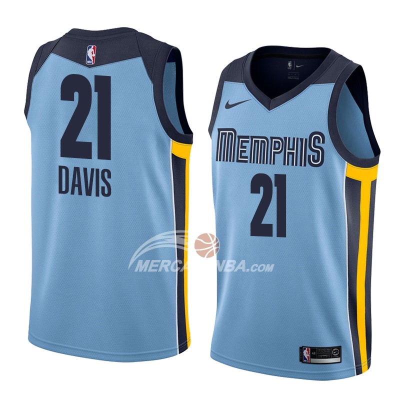 Maglia Memphis Grizzlies Deyonta Davis Statement 2018 Blu
